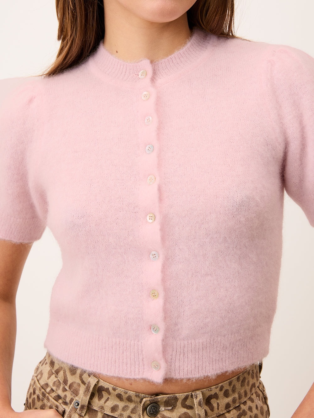 Rouje ABELINA Cardigan in Pale Pink FR: 36 US: 4 - Picture 3 of 13